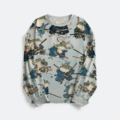 Tokyo-Tiger Frog Samurai Family Pajama Sets