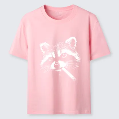 Tokyo-Tiger Vintage Smoking Raccoon Classic T-Shirt