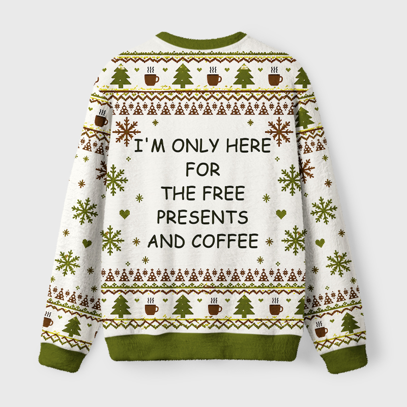 Tokyo-Tiger Grumpy Capybara Coffee Fuzzy Christmas Ugly Sweatshirt
