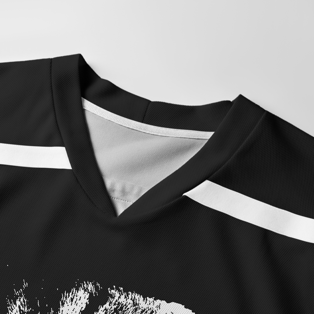 Tokyo-Tiger Retro Cat Smoking Long-Sleeve Hockey Jersey