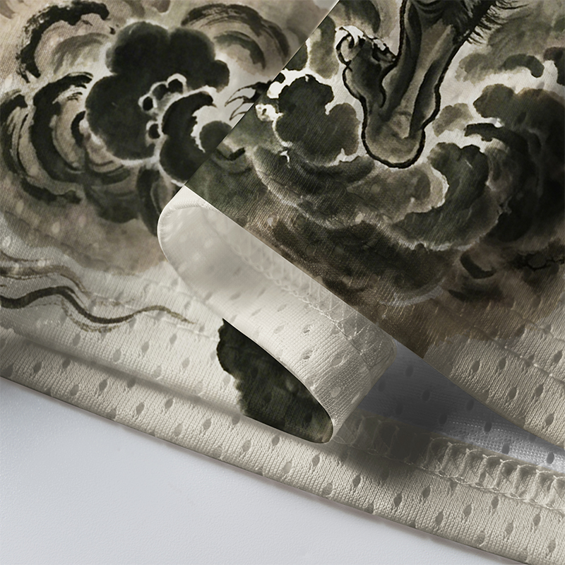 Tokyo-Tiger Raijin Among Ink Clouds Mesh Jersey