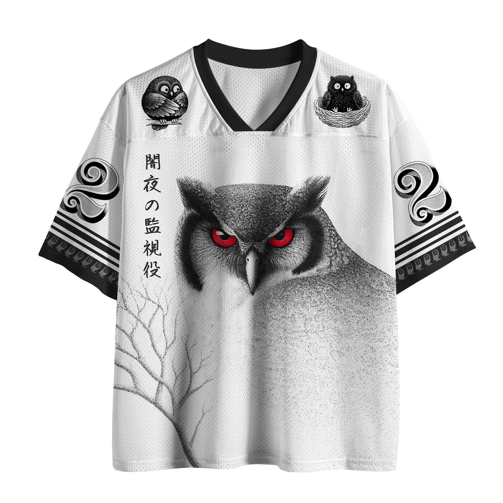 Tokyo-Tiger The Owl Watches You At Night Mesh Jersey Sale