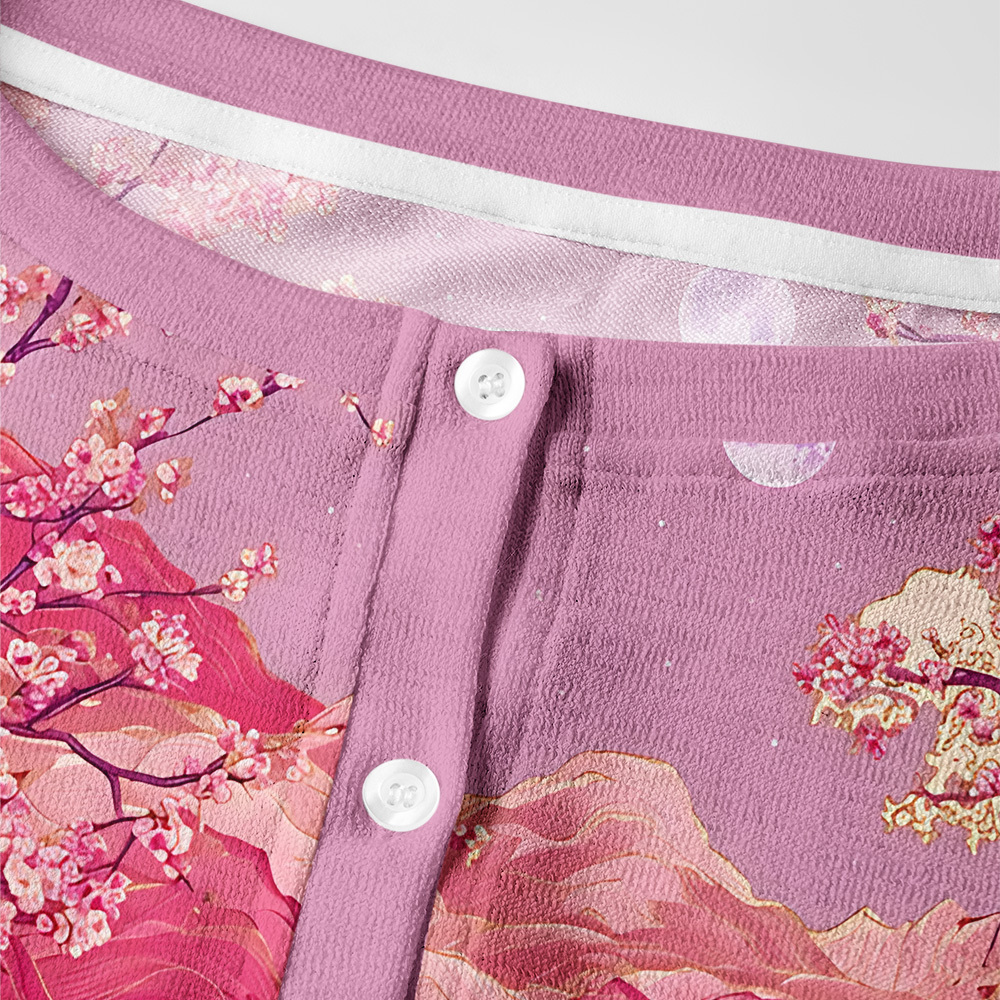 Tokyo-Tiger Moonlit Sakura Sea Women's Lightweight Cardigan