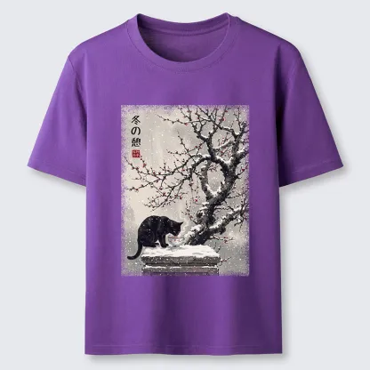 Tokyo-Tiger Snow Cat Calm Vibes Classic T-Shirt