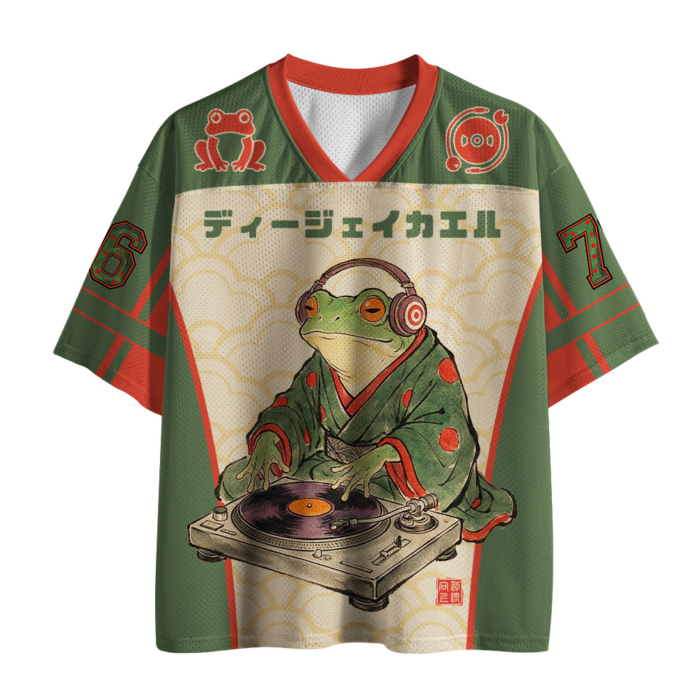 Tokyo-Tiger Japanese Kimono DJ Frog Mesh Jersey