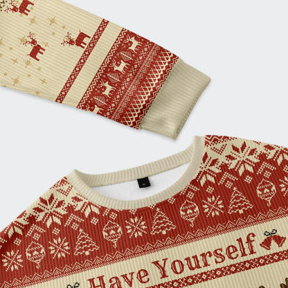 Tokyo-Tiger Wild Holiday Animal Party Christmas Ugly Sweatshirt