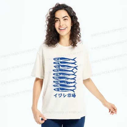 Tokyo-Tiger Sardine Market Washed T-Shirt