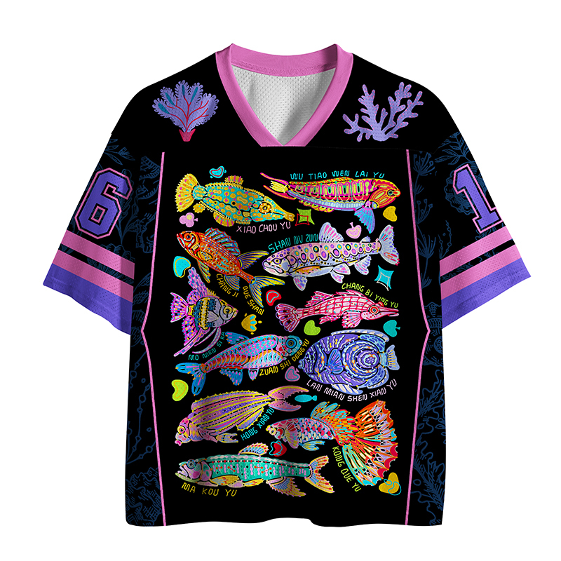 Tokyo-Tiger Neon Ocean Mesh Jersey