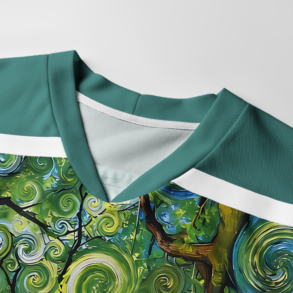 Tokyo-Tiger Swirling Canopy Long-Sleeve Hockey Jersey