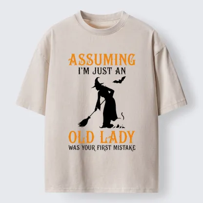 Tokyo‑Tiger Witch Attitude Meme Washed T‑Shirt