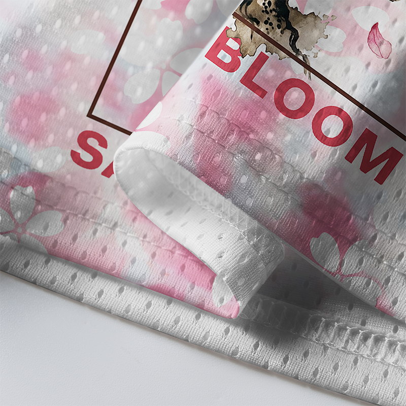 Tokyo-Tiger Blossom Branch Mesh Jersey