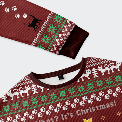 Tokyo-Tiger I Did It for the Naughty List Cat Ugly Sweater