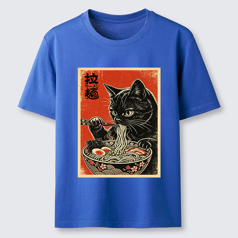 Tokyo-Tiger Japanese Ramen Cat Art Classic T-Shirt