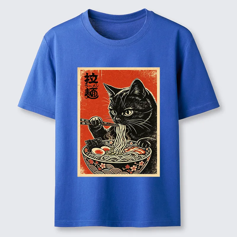 Tokyo-Tiger Japanese Ramen Cat Art Classic T-Shirt