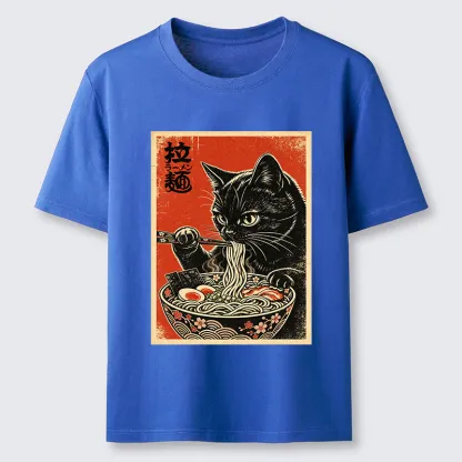 Tokyo-Tiger Japanese Ramen Cat Art Classic T-Shirt