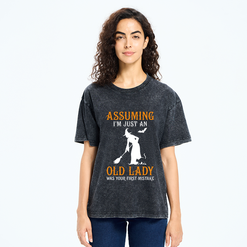 Tokyo‑Tiger Witch Attitude Meme Washed T‑Shirt