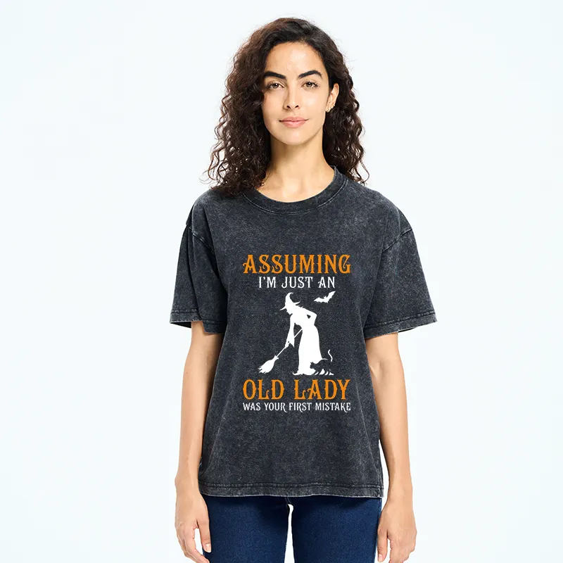 Tokyo‑Tiger Witch Attitude Meme Washed T‑Shirt