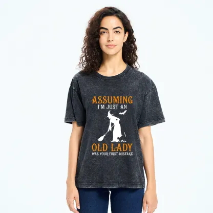 Tokyo‑Tiger Witch Attitude Meme Washed T‑Shirt