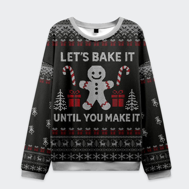 Tokyo-Tiger Gingerbread：Bake It Till You Make It Christmas Ugly Sweatshirt