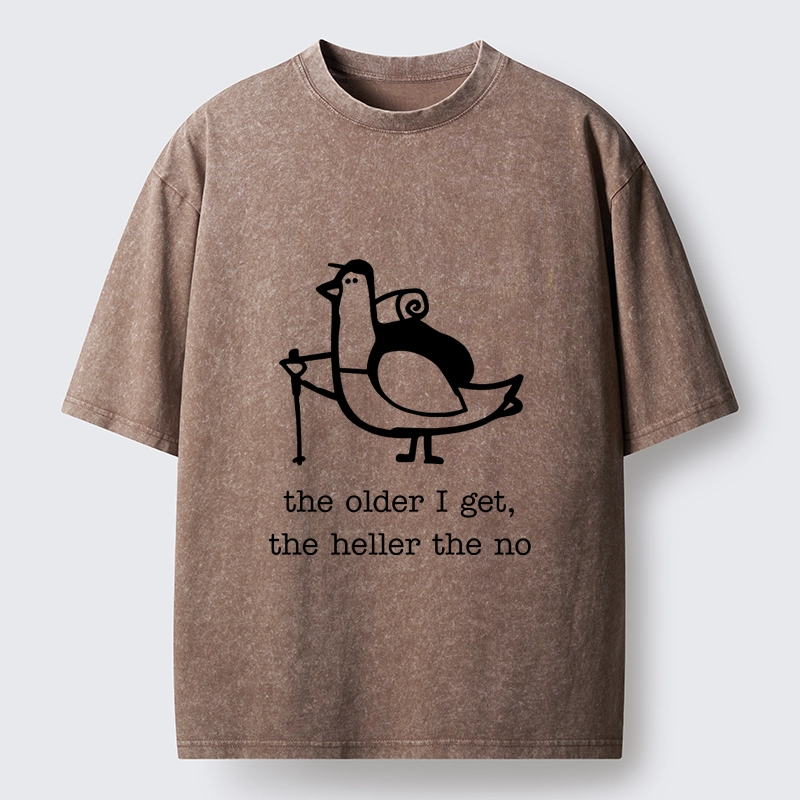 Tokyo‑Tiger Tired Aging Pigeon Washed T‑Shirt