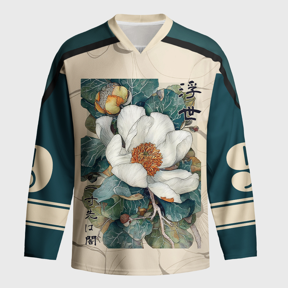 Tokyo-Tiger Ukiyo No Hana Long-Sleeve Hockey Jersey