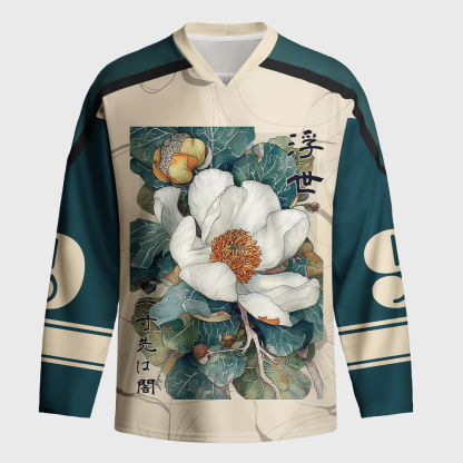 Tokyo-Tiger Ukiyo No Hana Long-Sleeve Hockey Jersey