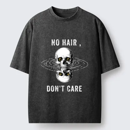 Tokyo-Tiger Skull Water Reflection Washed T-Shirt