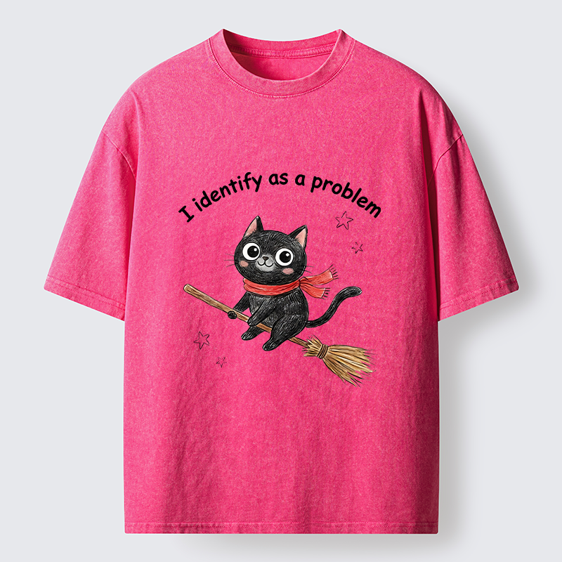 Tokyo-Tiger Funny Magic Cat Meme Washed T-Shirt