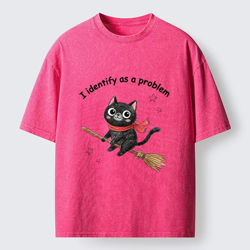 Tokyo-Tiger Funny Magic Cat Meme Washed T-Shirt