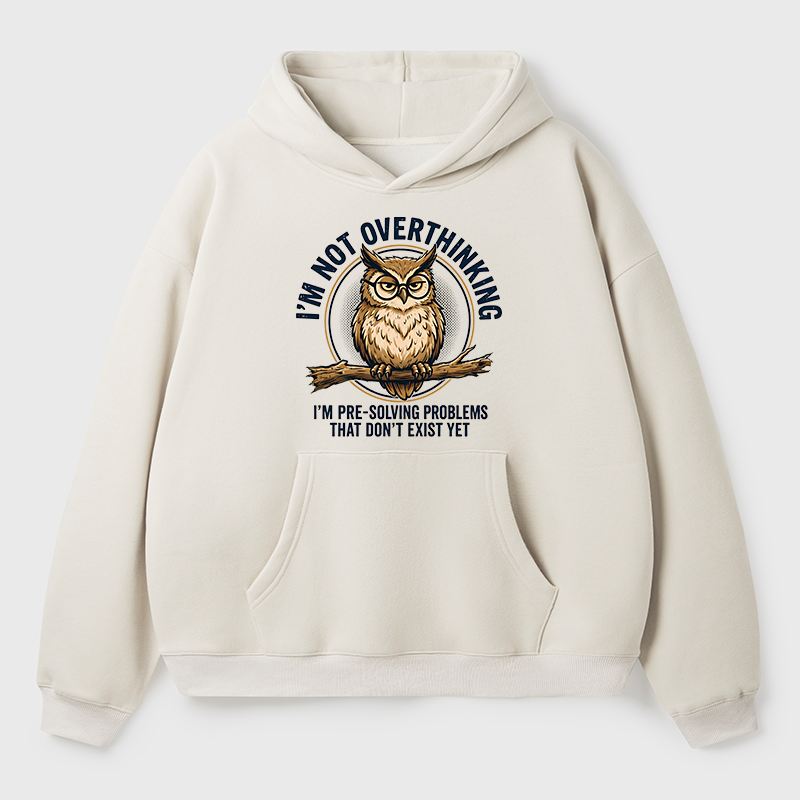 Tokyo-Tiger Overthink Master Owl Adult Fleece Hoodie
