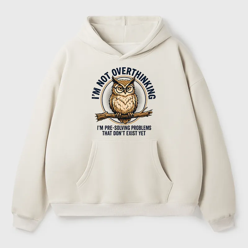 Tokyo-Tiger Overthink Master Owl Adult Fleece Hoodie