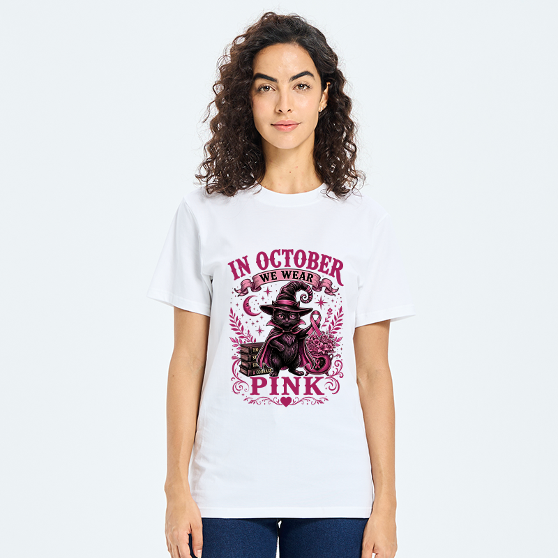 Tokyo-Tiger Witch Cat Breast Cancer Awareness Classic T-Shirt