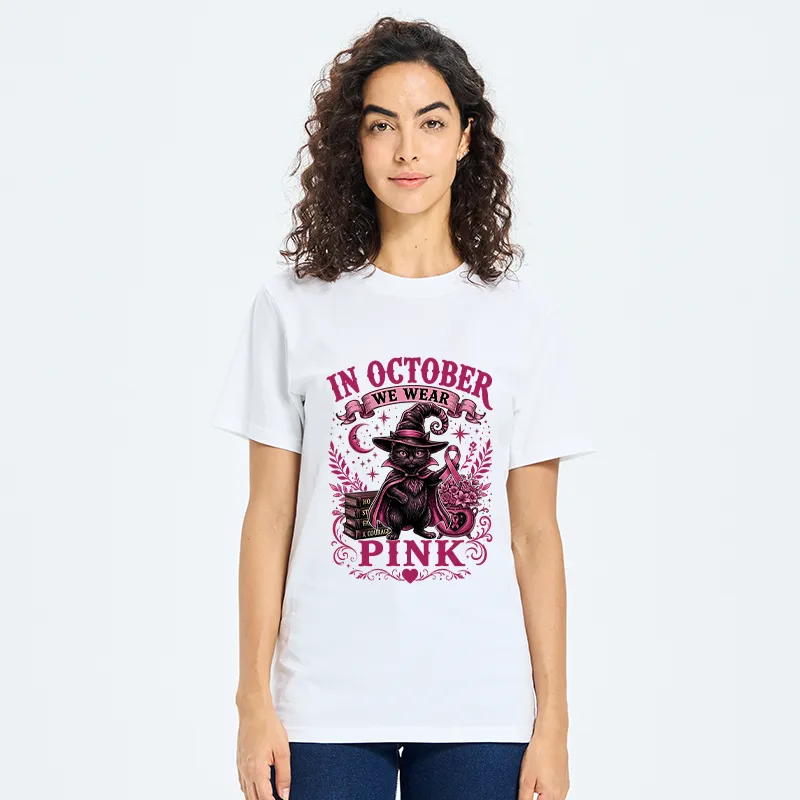 Tokyo-Tiger Witch Cat Breast Cancer Awareness Classic T-Shirt