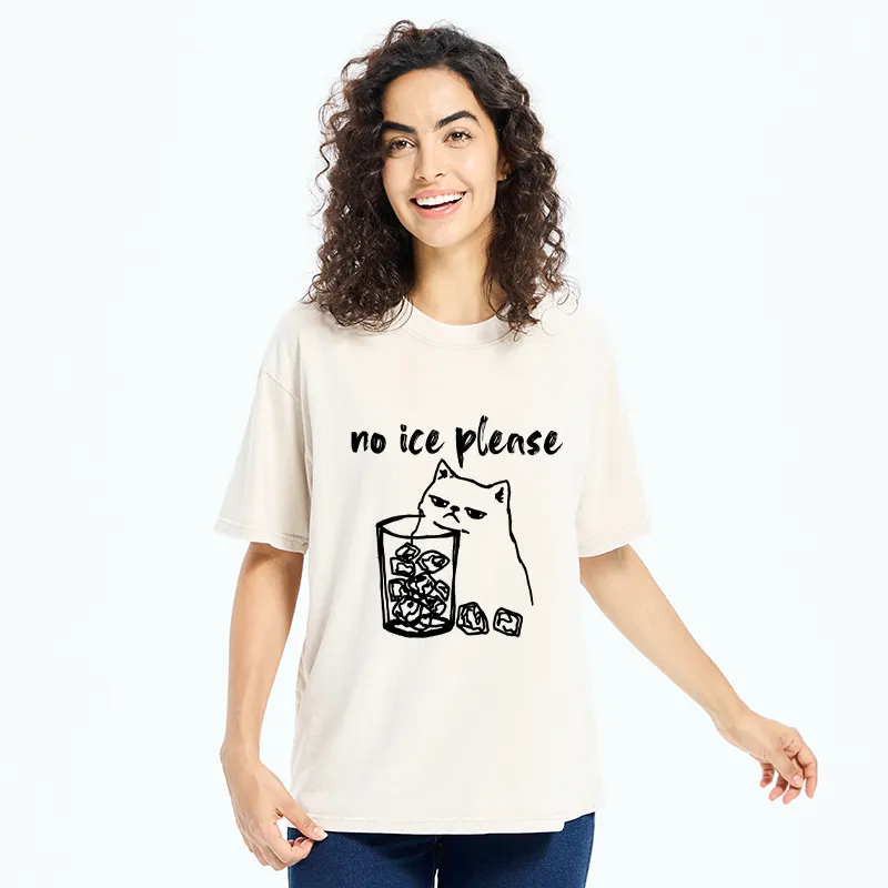 Tokyo-Tiger Cat Wants Ice Washed T-Shirt