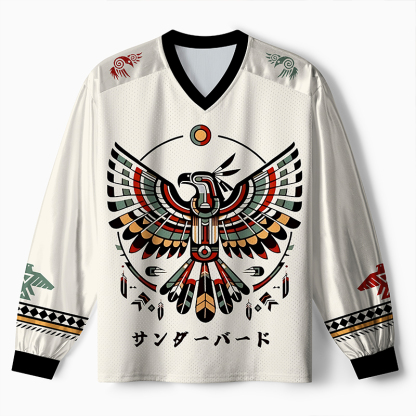 Tokyo-Tiger Sacred Thunderbird Paneled Long Sleeve Jersey