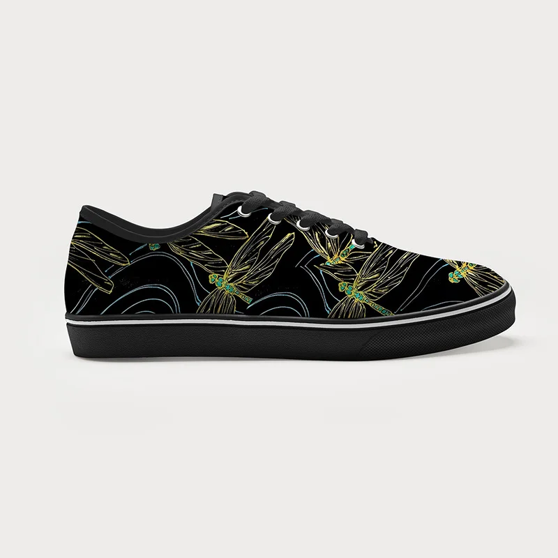 Tokyo-Tiger Dragonfly Flapping Its Wings Canvas Shoes