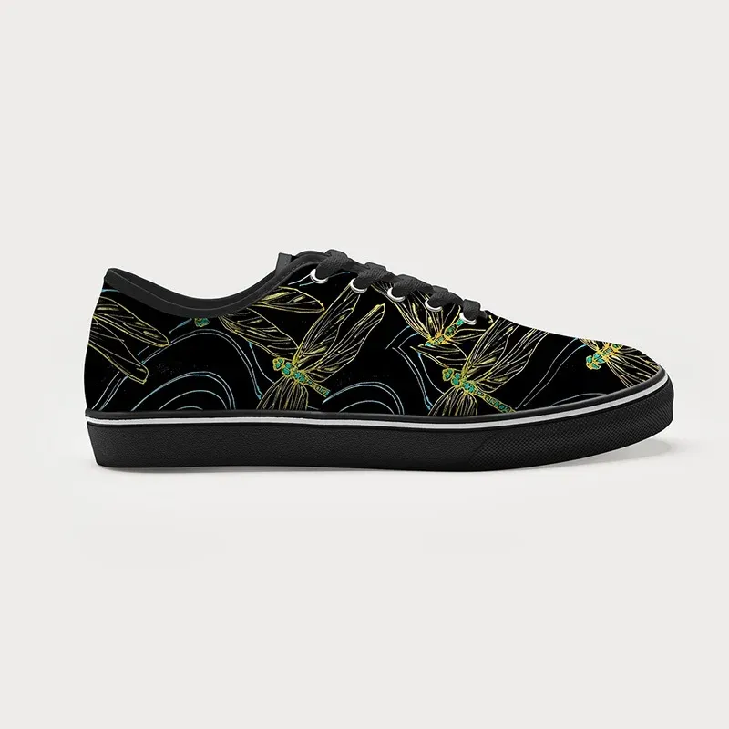 Tokyo-Tiger Dragonfly Flapping Its Wings Canvas Shoes