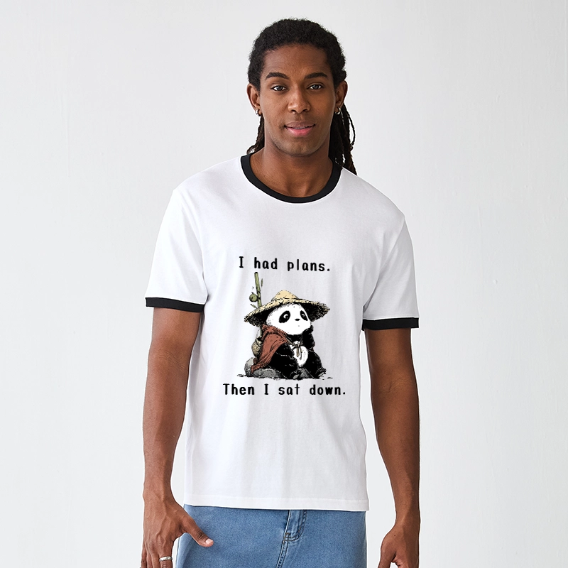 Tokyo-Tiger The Maybe Later Panda Trim T-Shirt