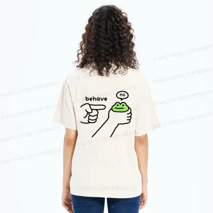 Tokyo-Tiger Dishonest Frog Back Washed T-Shirt