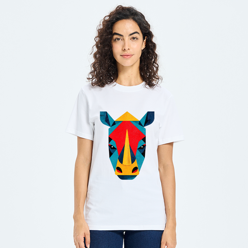 Tokyo-Tiger Geometric Rhino Art Classic T-Shirt