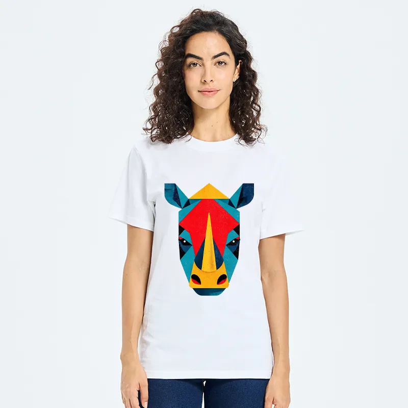 Tokyo-Tiger Geometric Rhino Art Classic T-Shirt