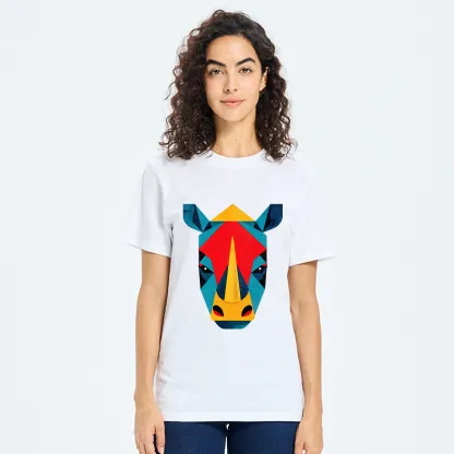 Tokyo-Tiger Geometric Rhino Art Classic T-Shirt