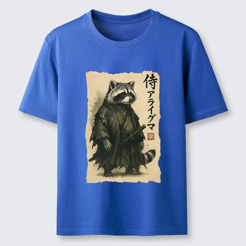 Tokyo-Tiger Japanese Samurai Raccoon Art Classic T-Shirt