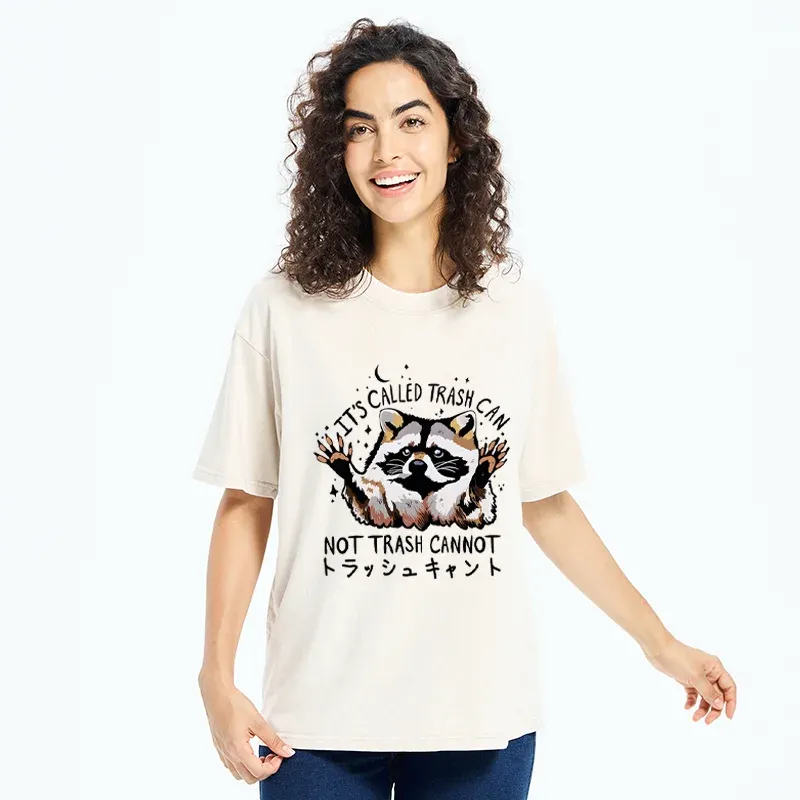 Tokyo-Tiger Adorable Raccoon Washed T-Shirt