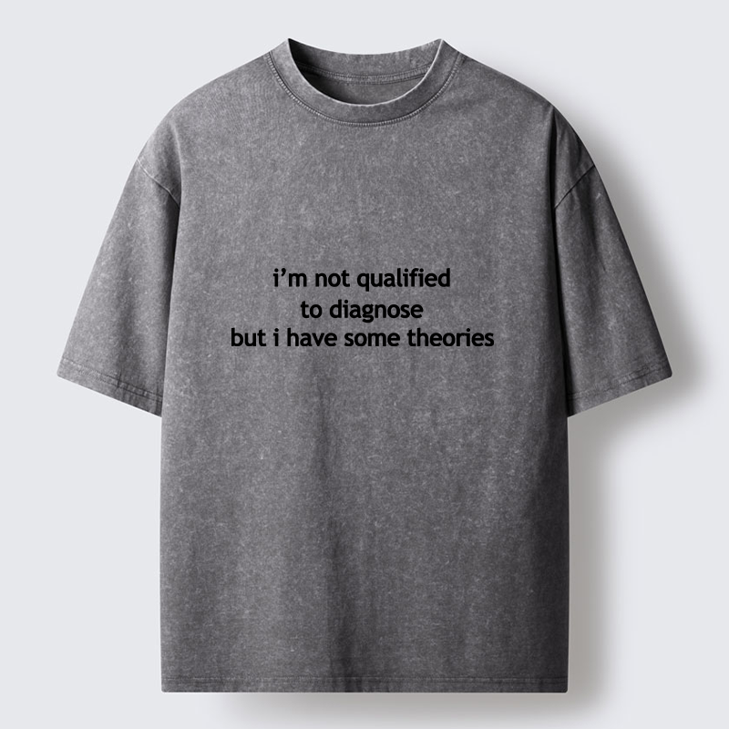 Tokyo-Tiger Funny Self Diagnosis Meme Washed T-Shirt