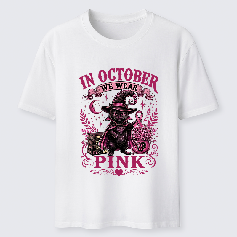 Tokyo-Tiger Witch Cat Breast Cancer Awareness Classic T-Shirt