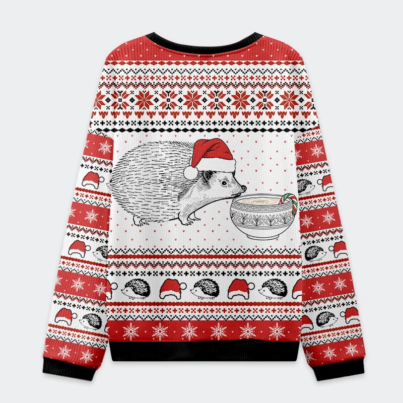 Tokyo-Tiger Hedgehog Rejection Christmas Ugly Sweatshirt