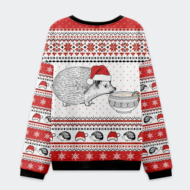 Tokyo-Tiger Hedgehog Rejection Christmas Ugly Sweatshirt