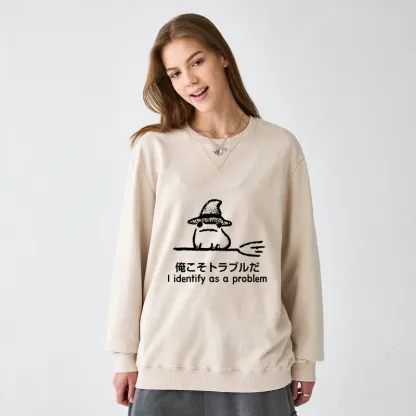 Tokyo-Tiger Mischief Magic Dude Washed Terry Sweatshirt