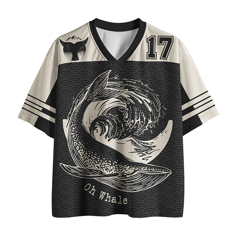 Tokyo-Tiger Oh Whale Mesh Jersey